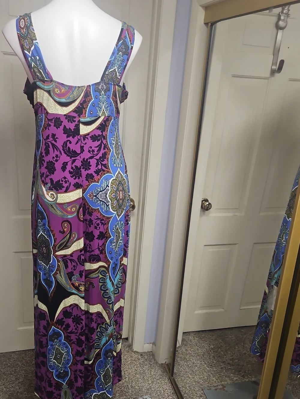 live and let live One World  Purple Paisley Maxi Dress With Sparkle